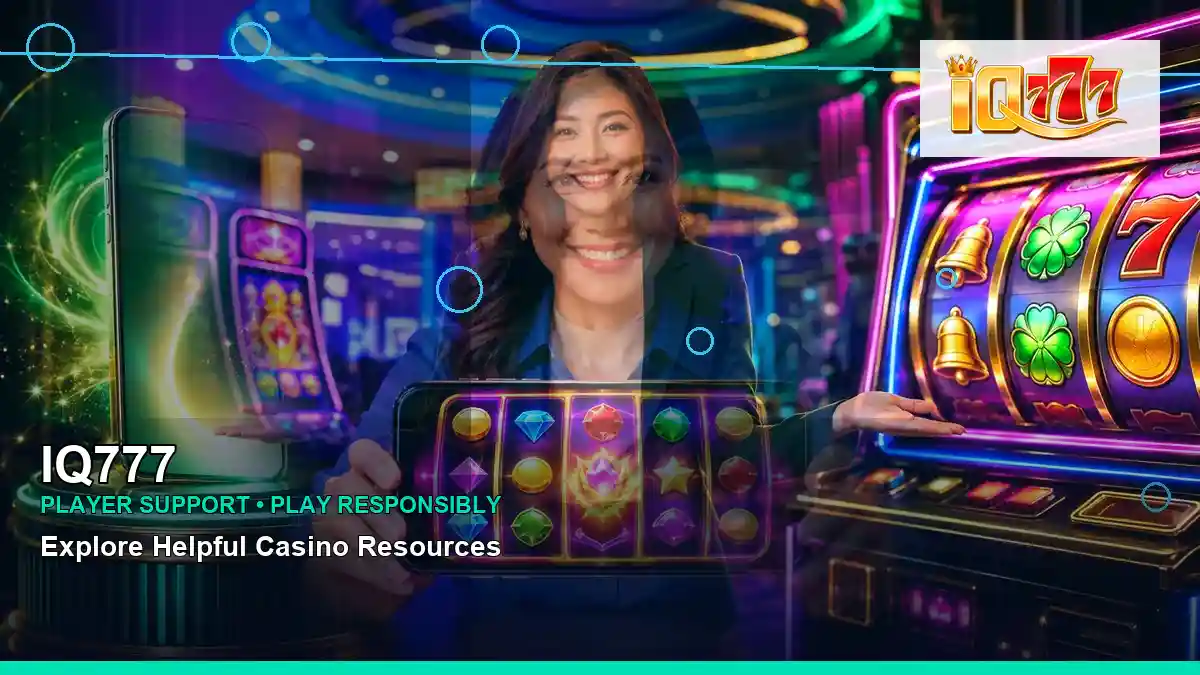 IQ777 right close-up duo online slot games highlighting mobile-friendly casino play